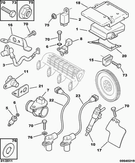 CITROËN 1192.W5 - Air Mass Sensor onlydrive.pro