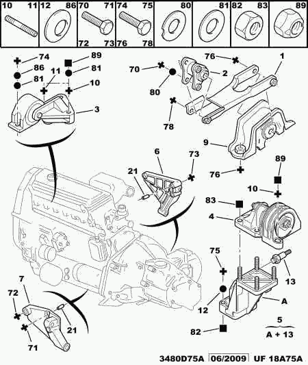 PEUGEOT 1846.66 - Подушка, опора, подвеска двигателя onlydrive.pro