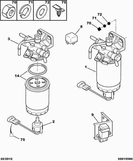 PEUGEOT 1906 94 - Strainer filter priming pump: 01 pcs. onlydrive.pro