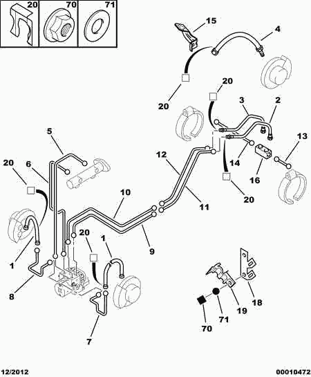 CITROËN 4806 C4 - Brake piping abs optional: 01 pcs. onlydrive.pro