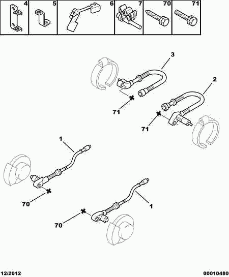 CITROËN 4545 90 - Датчик ABS, частота вращения колеса onlydrive.pro