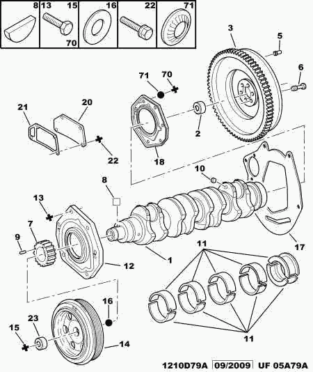 CITROËN 0514.C2 - Shaft Seal, crankshaft onlydrive.pro