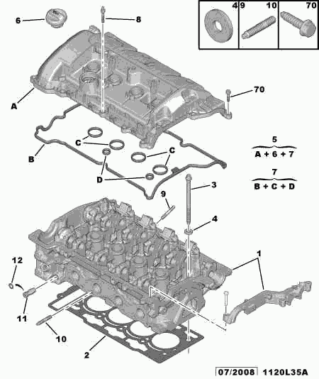 PEUGEOT 0249.F4 - Cylinder head - cover: 01 pcs. onlydrive.pro