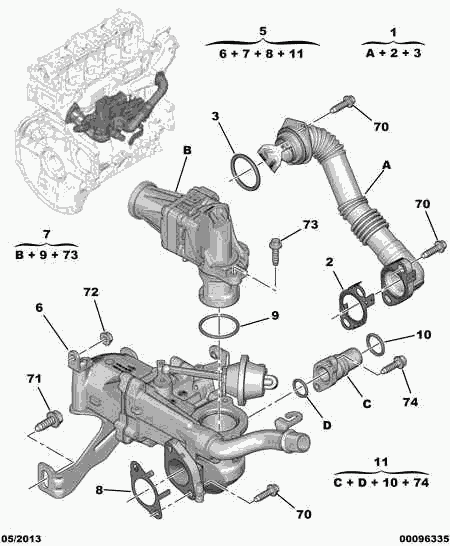 CITROËN 98 021 940 80 - Venttiili, pakokaasun kierrätys onlydrive.pro