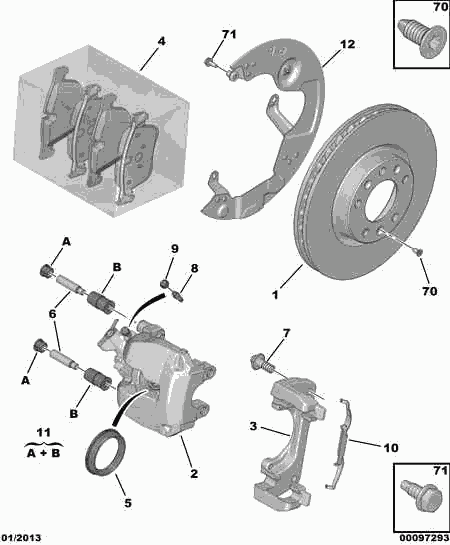 CITROËN 4249 K1 - Brake Disc onlydrive.pro