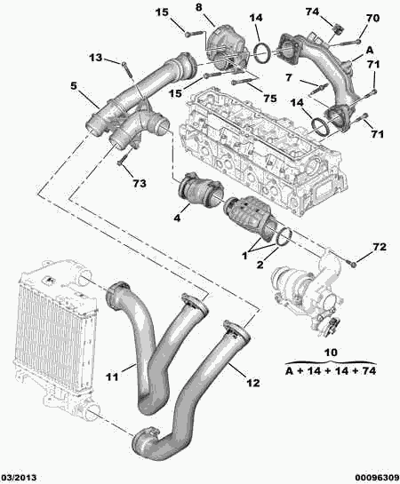 CITROËN 0382 PJ - Turbo air piping: 01 pcs. onlydrive.pro