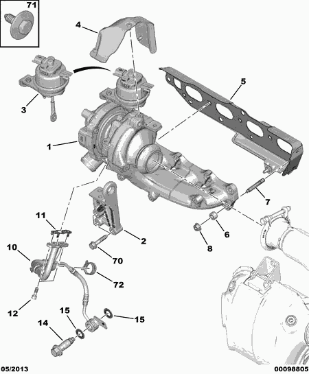 CITROËN 98 009 431 80 - Прокладка, выпускной коллектор onlydrive.pro