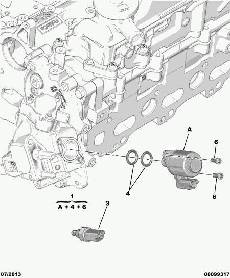 PEUGEOT 1933.47 - Seal Kit, injector pump onlydrive.pro