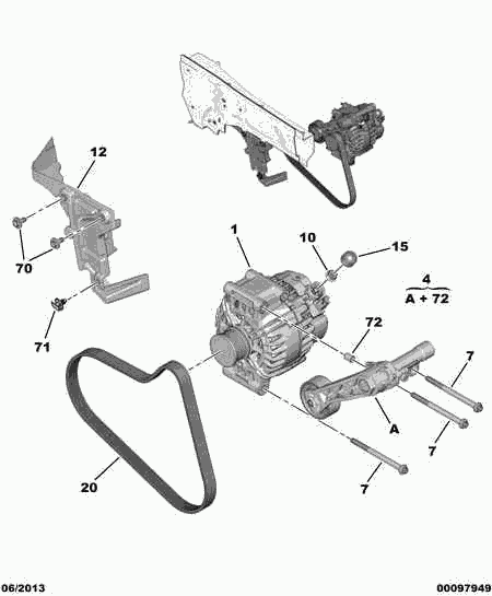 PEUGEOT 5750 RG - V-Ribbed Belt onlydrive.pro