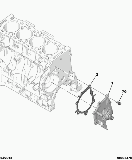 CITROËN 16 102 780 80 - Water Pump onlydrive.pro