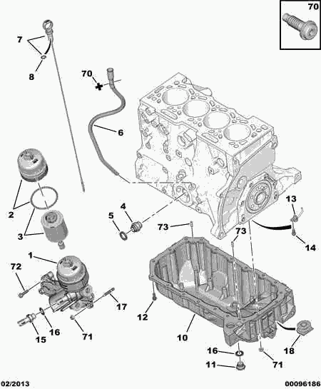 CITROËN 1103.L7 - Engine oil sump filter probe: 01 pcs. onlydrive.pro