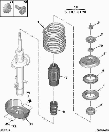 PEUGEOT 5038 91 - Top Strut Mounting onlydrive.pro