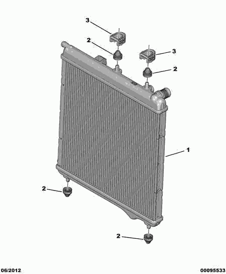 PEUGEOT 1330.E6 - Radiator, engine cooling onlydrive.pro