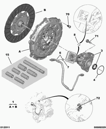 CITROËN 2052.Q1 - Clutch Kit onlydrive.pro