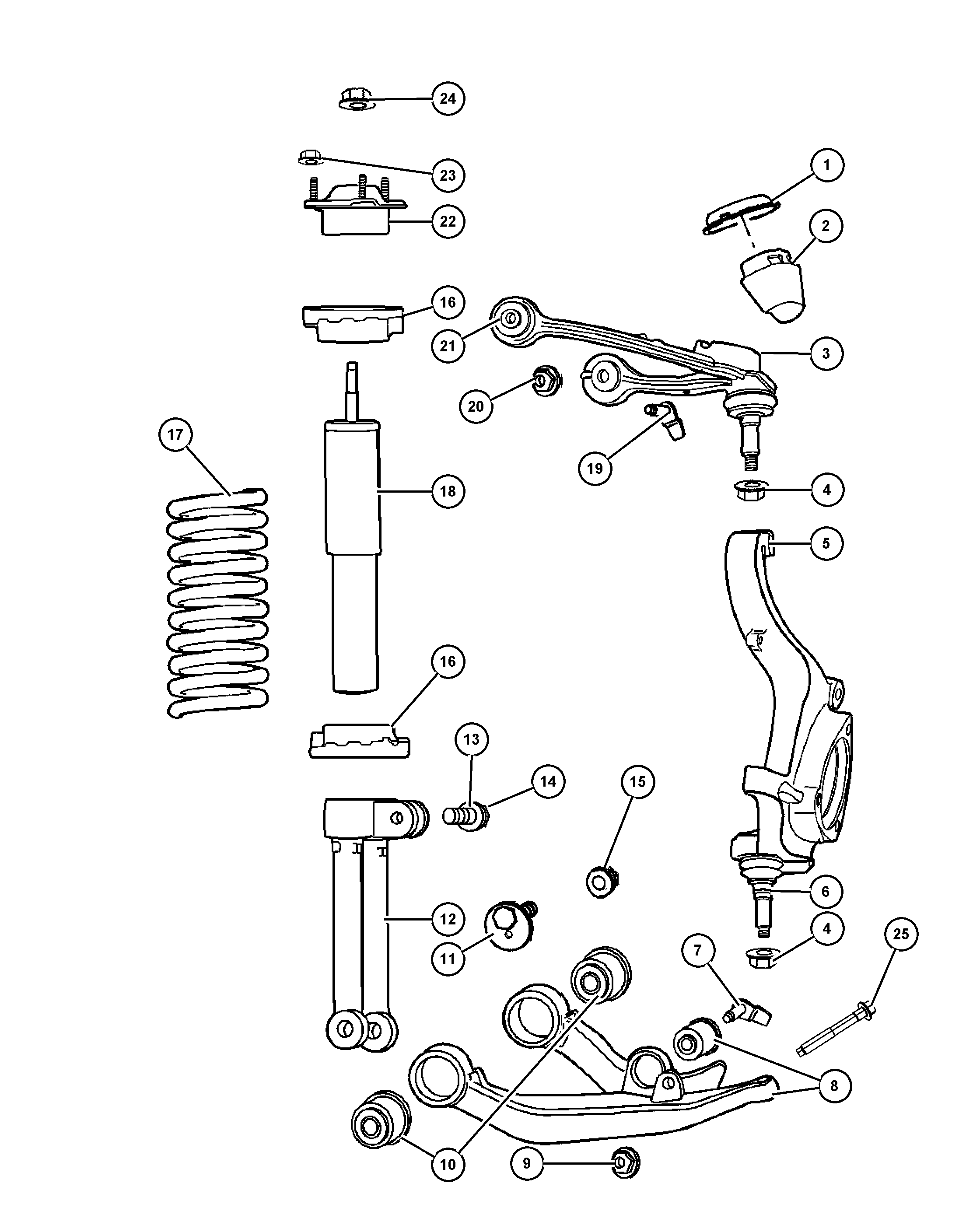 Chrysler 52109 987AE - Bush of Control / Trailing Arm onlydrive.pro