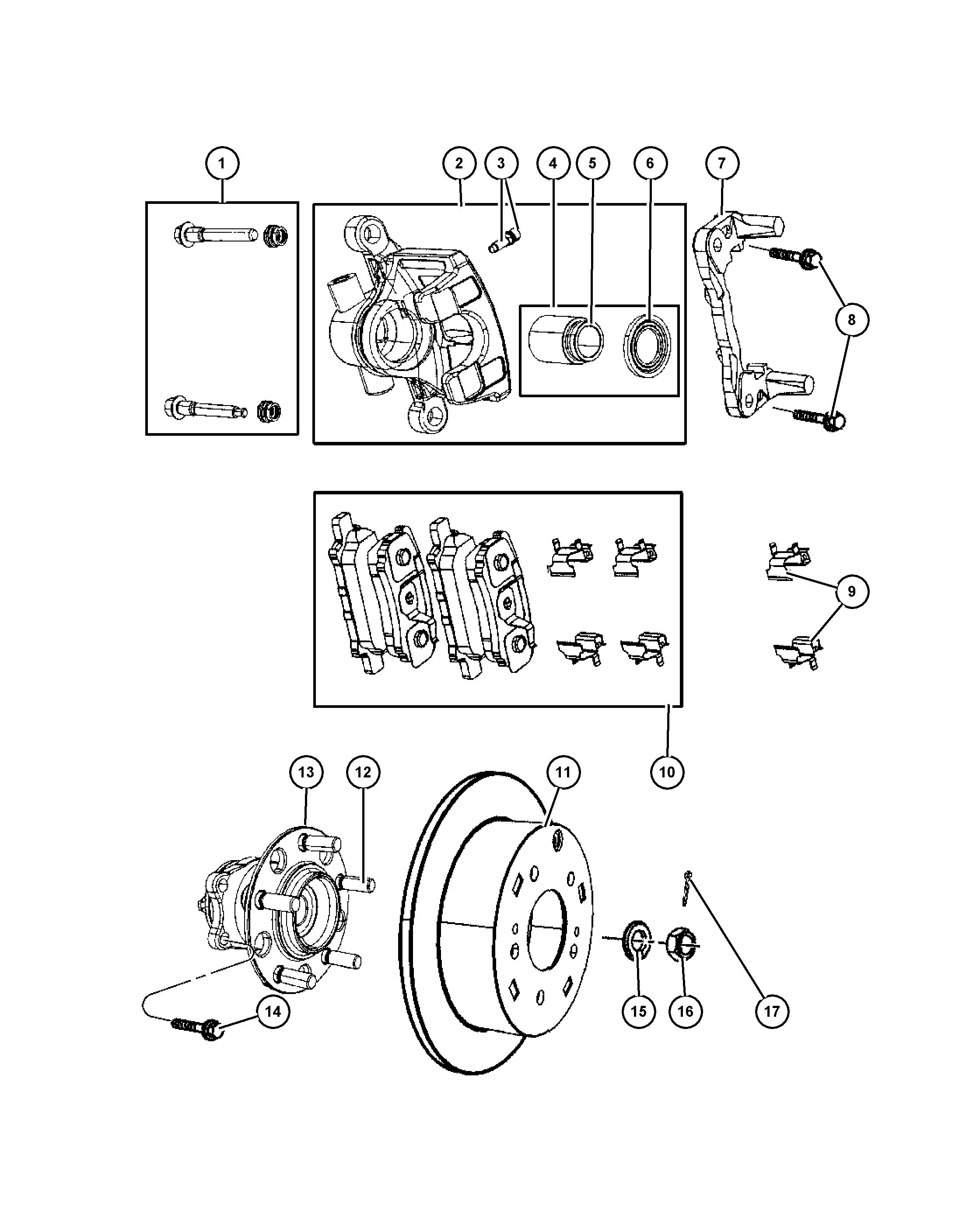 Chrysler 5191 271AC - Brake Pad Set, disc brake onlydrive.pro