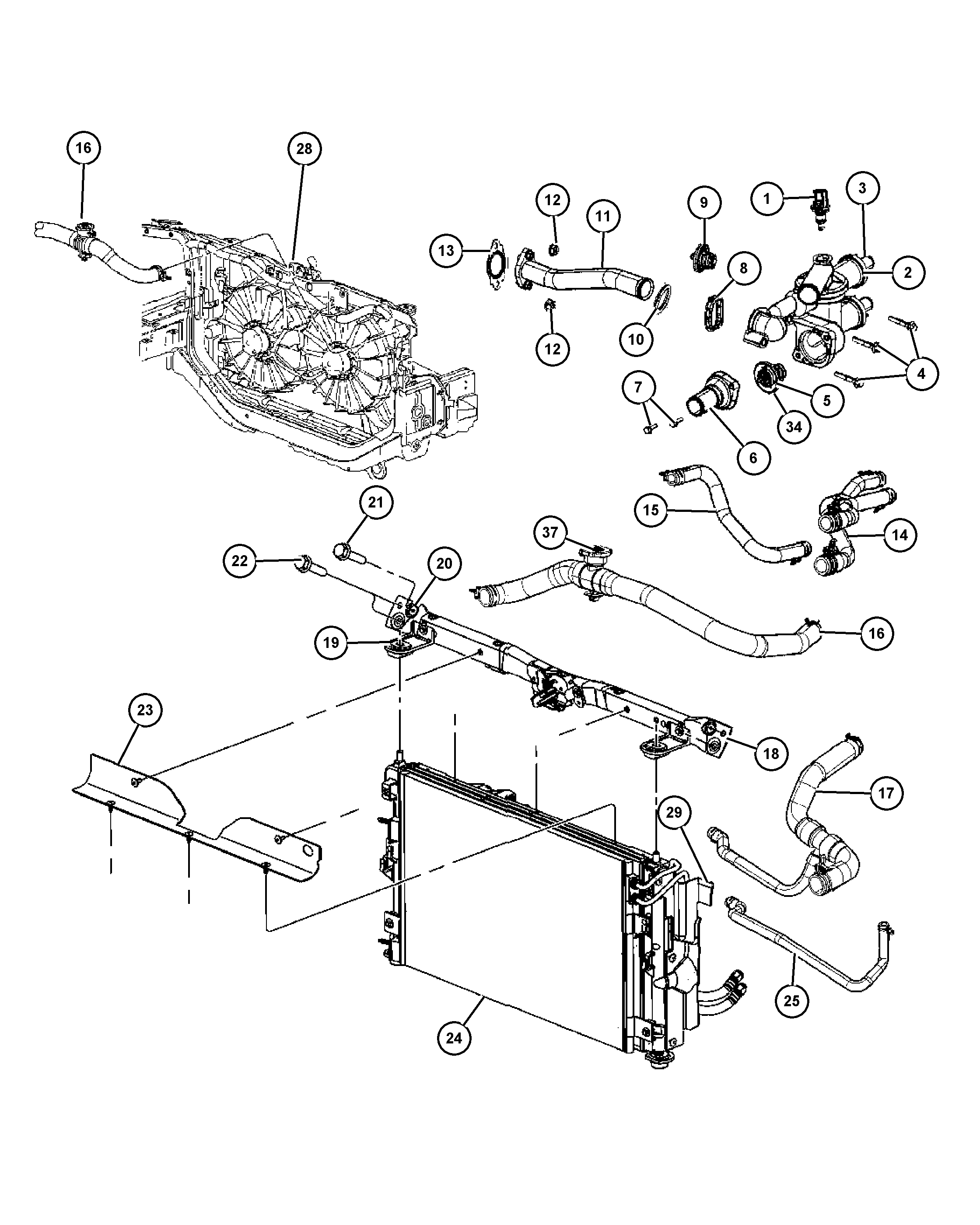 Chrysler 68 000 800 AA - Termostaat,Jahutusvedelik onlydrive.pro