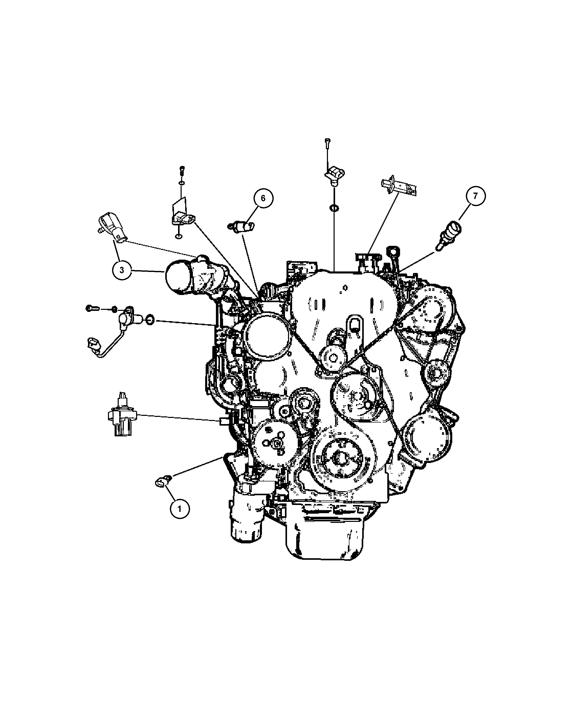 Chrysler 68001 313AA - Sensors engine [2.0 ecd]: 1 pcs. onlydrive.pro