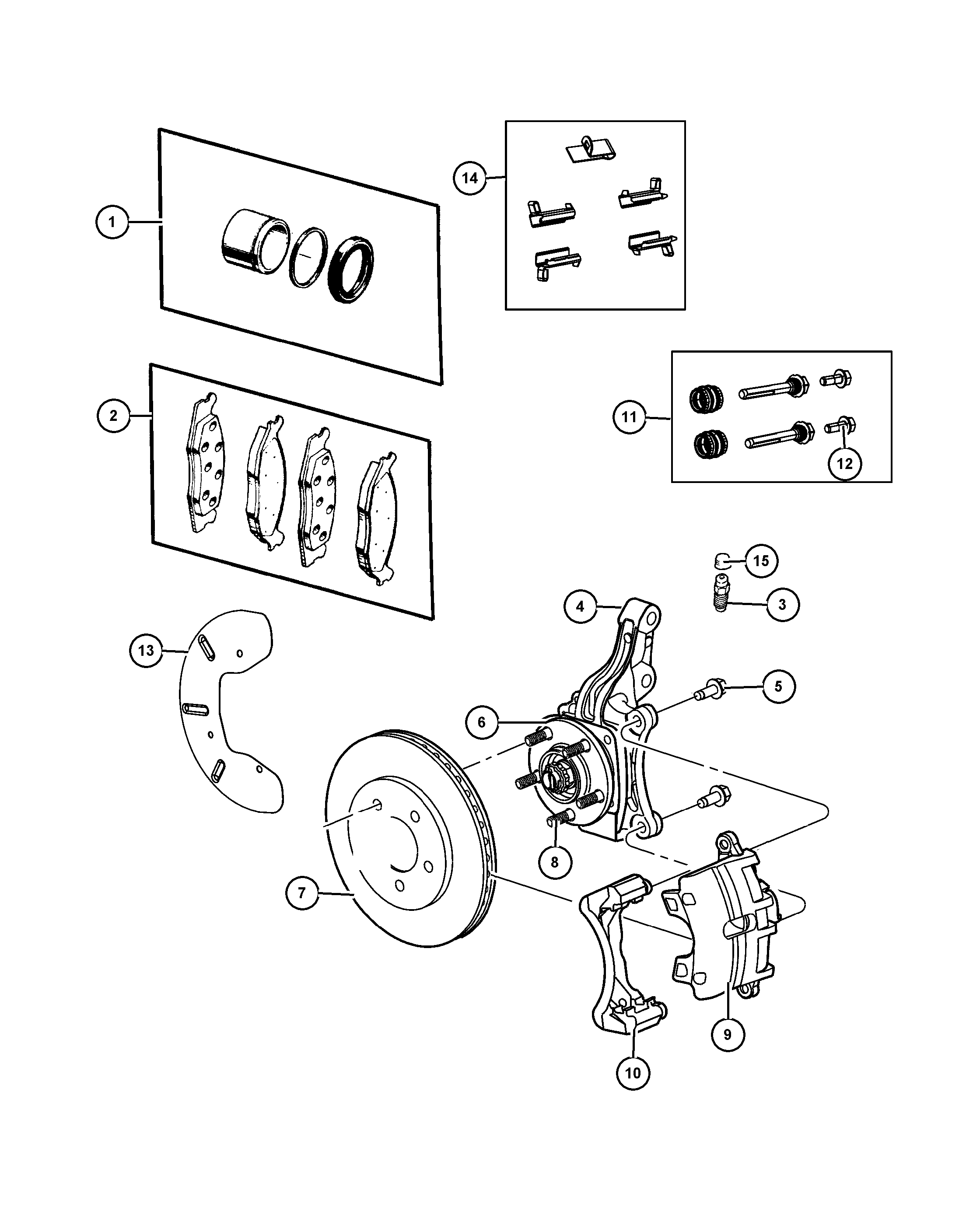 Chrysler 6802 9263AA - Piduriklotsi komplekt,ketaspidur onlydrive.pro