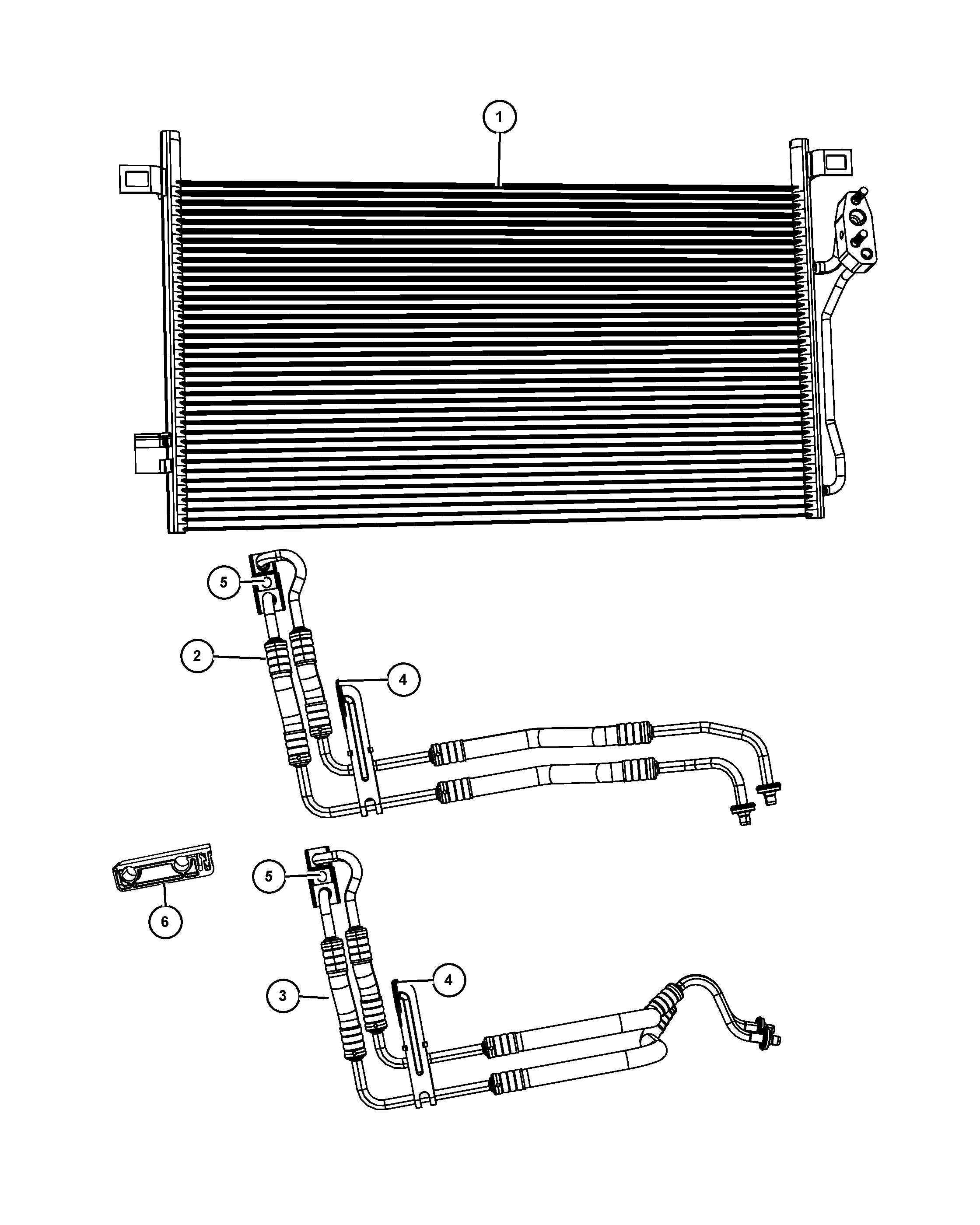 FIAT 68038 244AA - Transmission oil cooler and lines: 1 pcs. onlydrive.pro