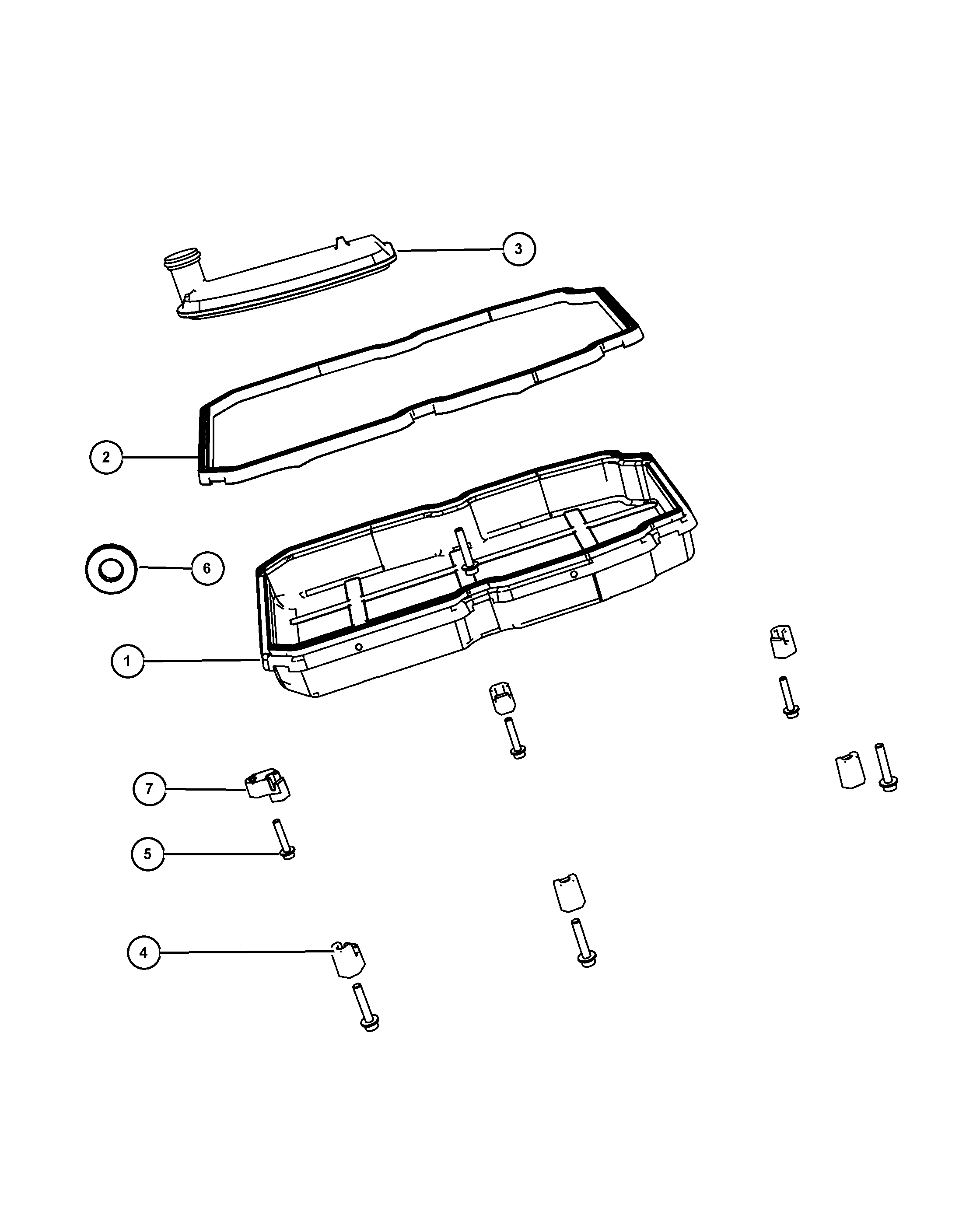 Chrysler 52108 332AB - Oil pan, gasket & filter [dgj]: 1 pcs. onlydrive.pro