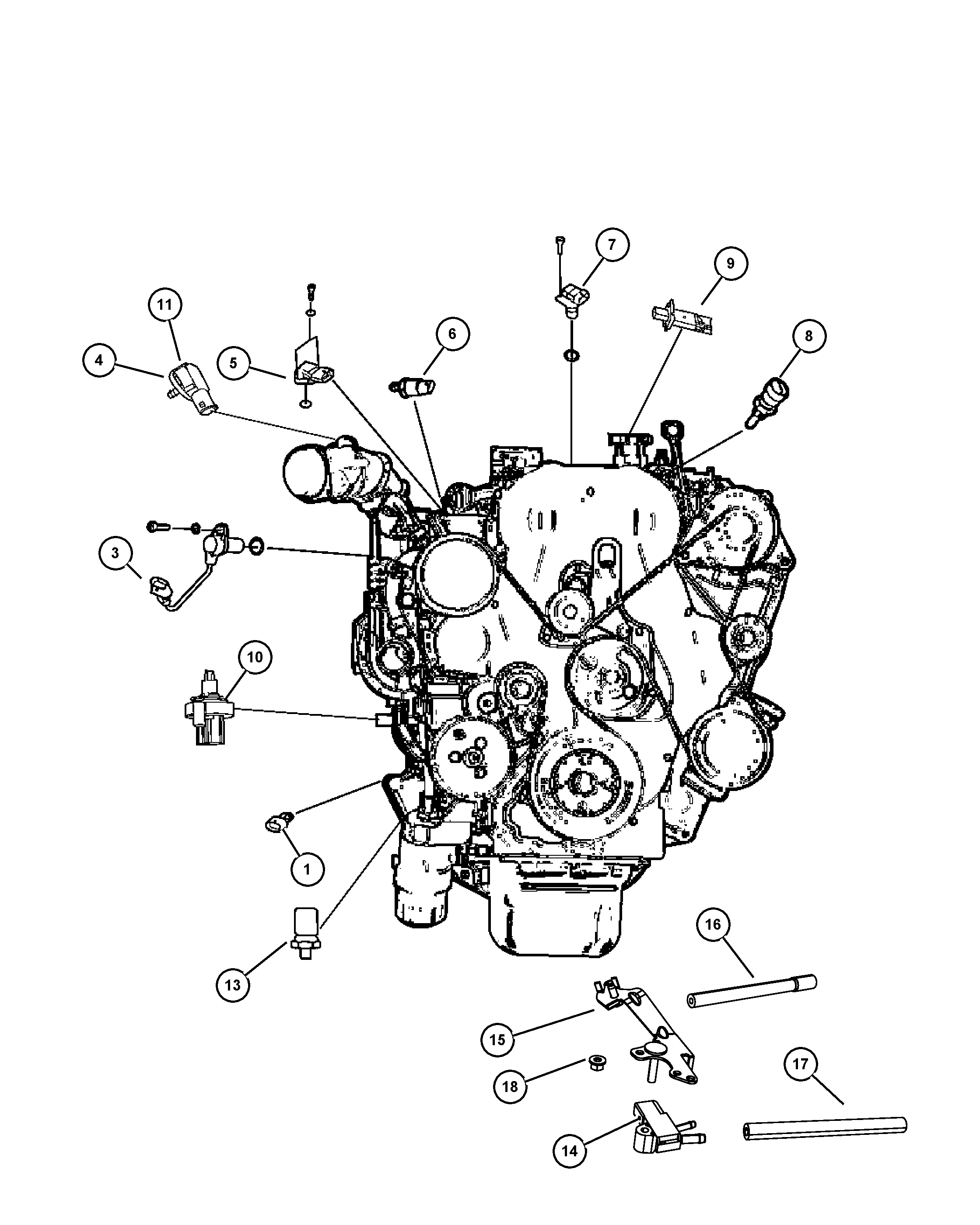 Chrysler 68031 593AA - Sensor, boost pressure onlydrive.pro