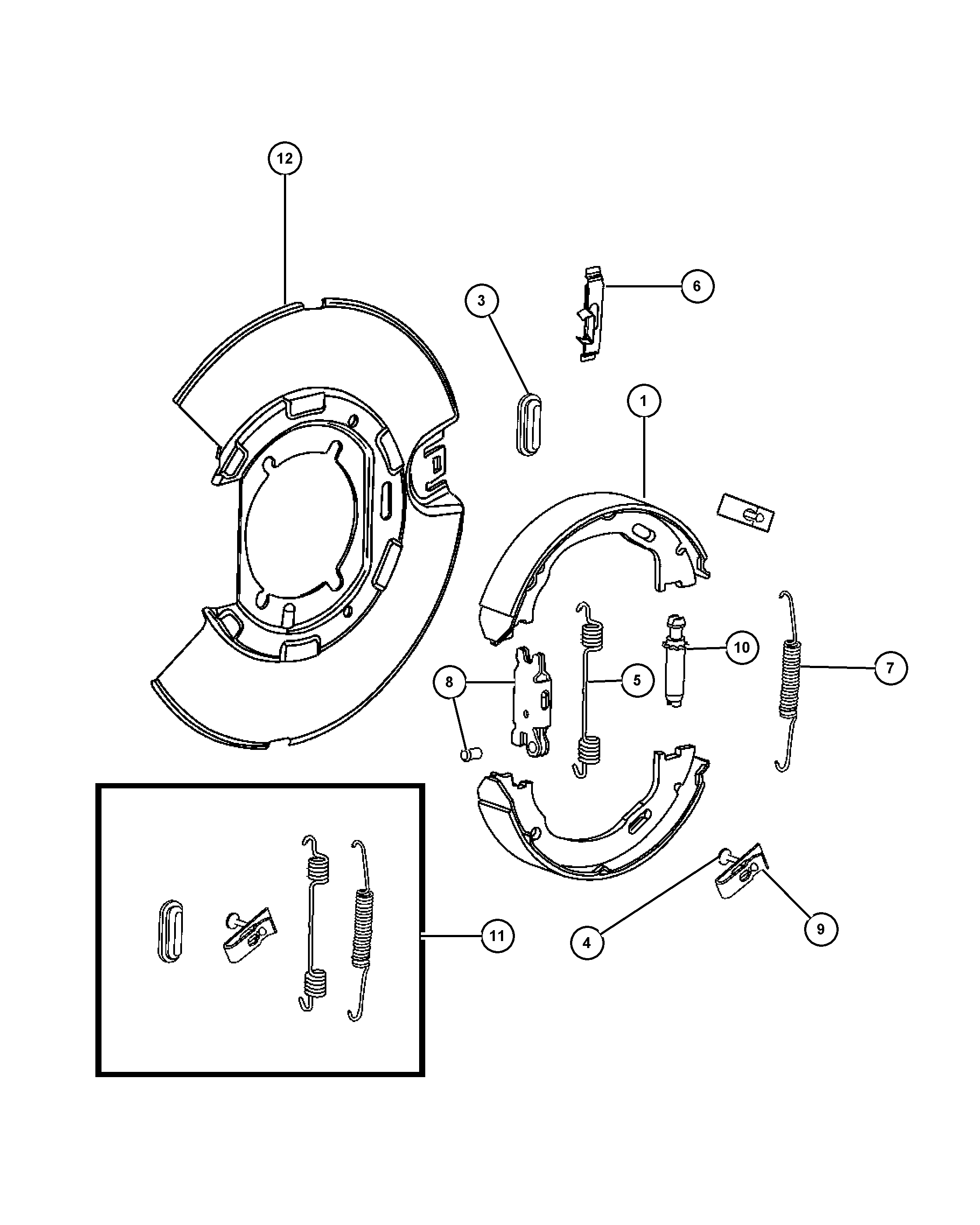 Chrysler 68020 626AA - Park brake assembly,rear disc: 1 pcs. onlydrive.pro