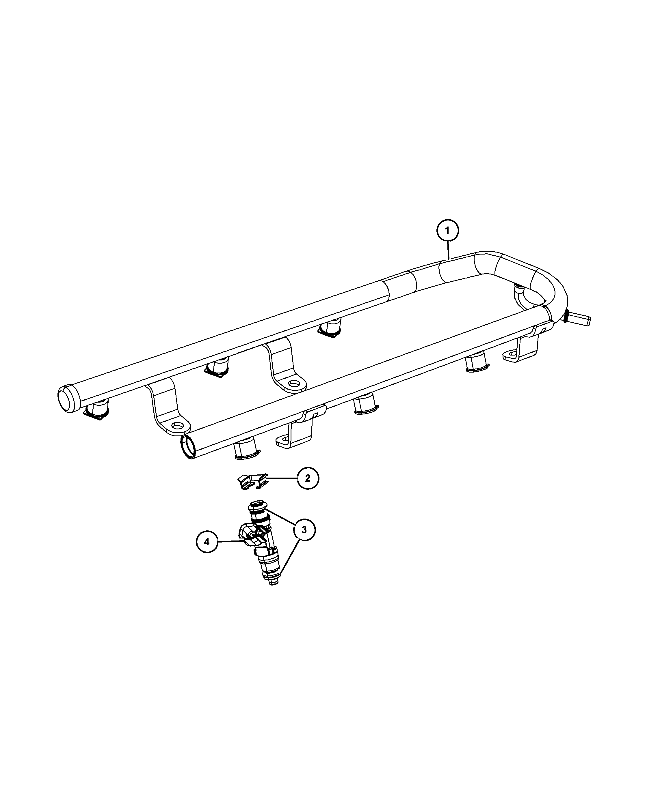 Chrysler 4591 986AA - Fuel rail 3.5l [egg],: 6 pcs. onlydrive.pro