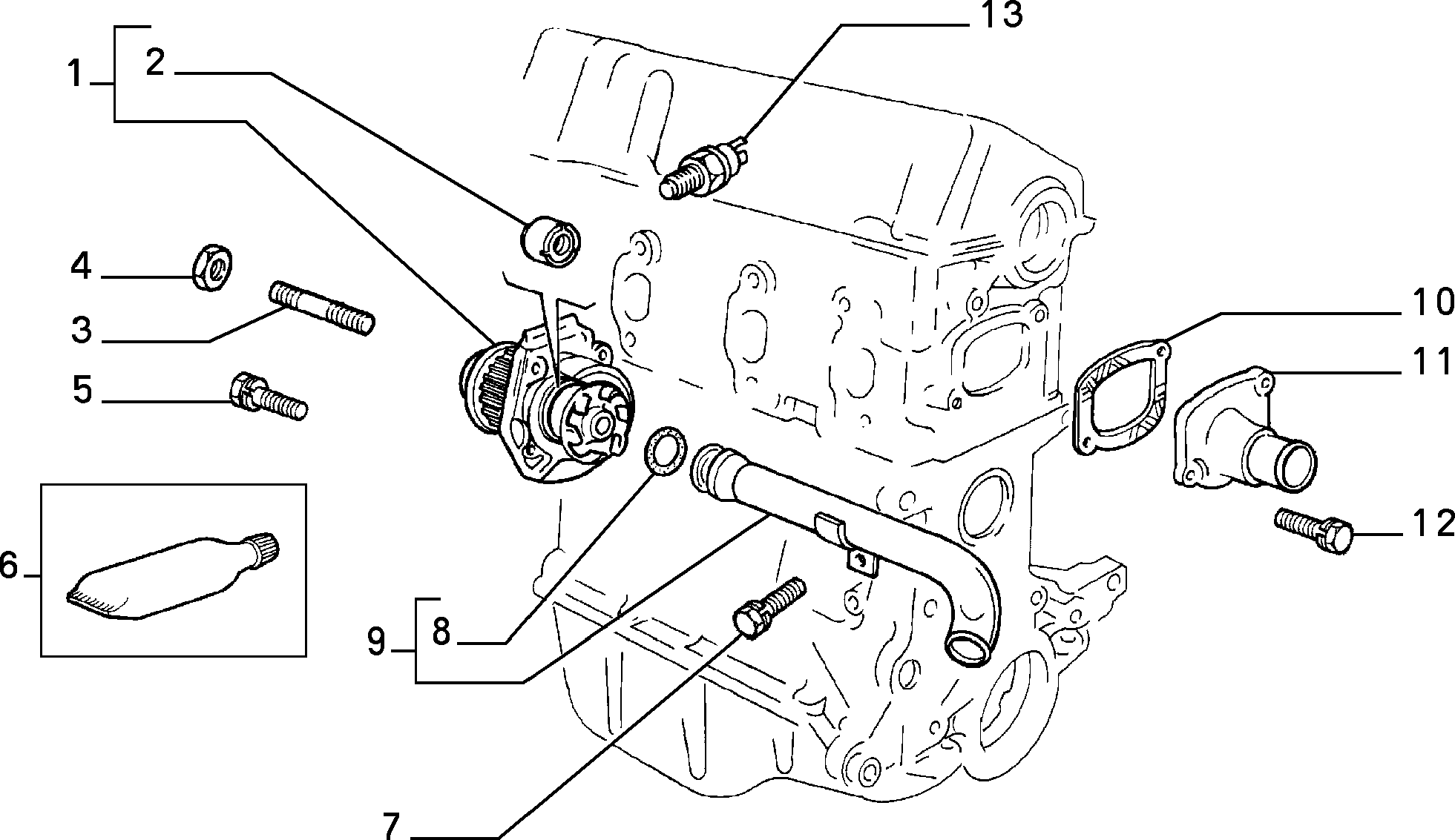 FIAT 71713727 - Water Pump onlydrive.pro