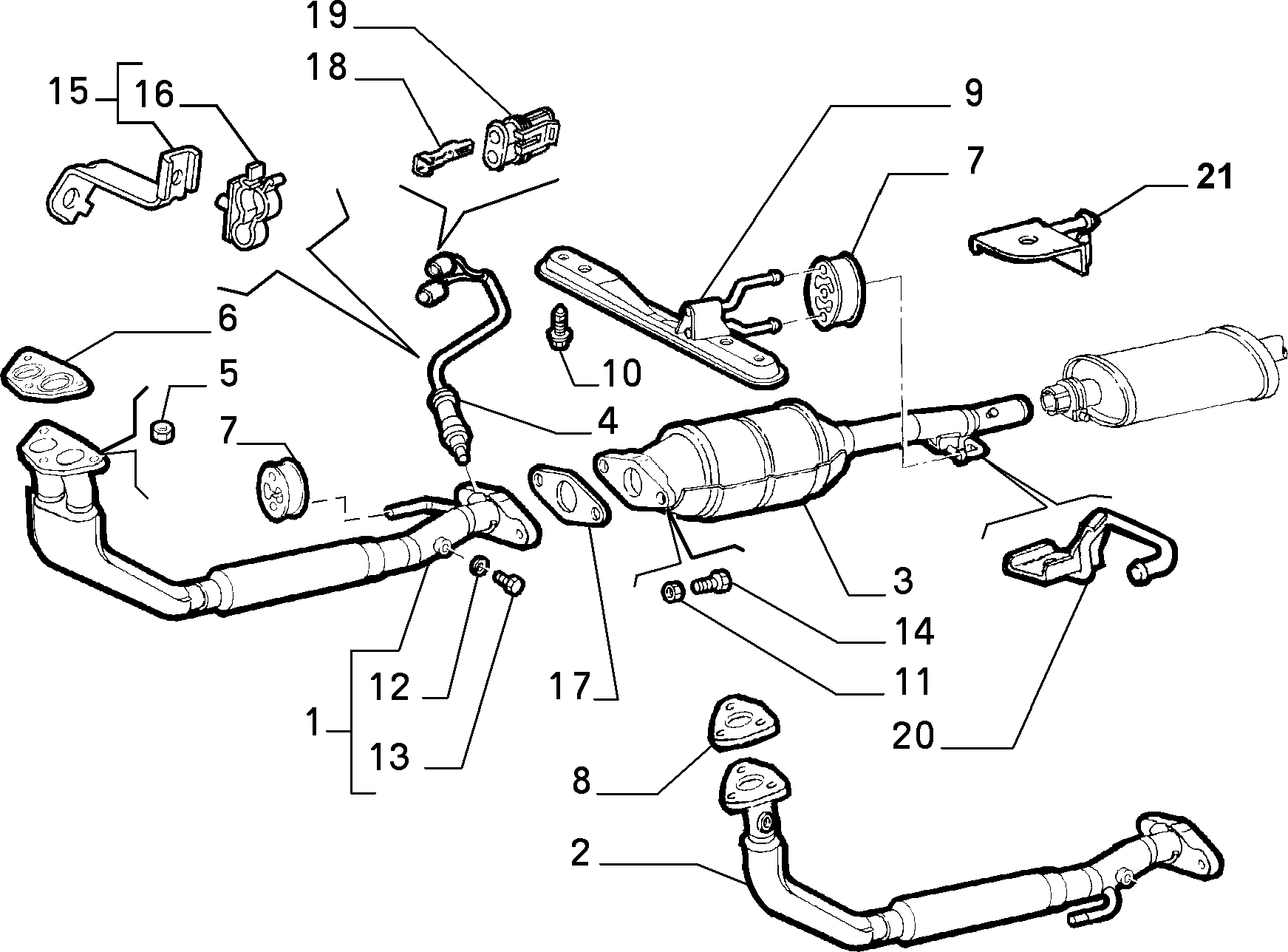 FIAT 46417969 - Oxygen, Lambda Sensor onlydrive.pro