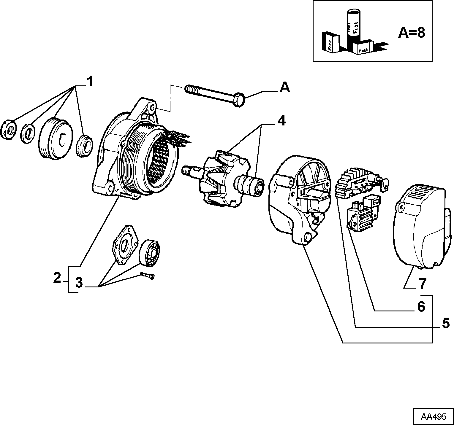 FIAT 9948730 - Voltage regulator, alternator onlydrive.pro