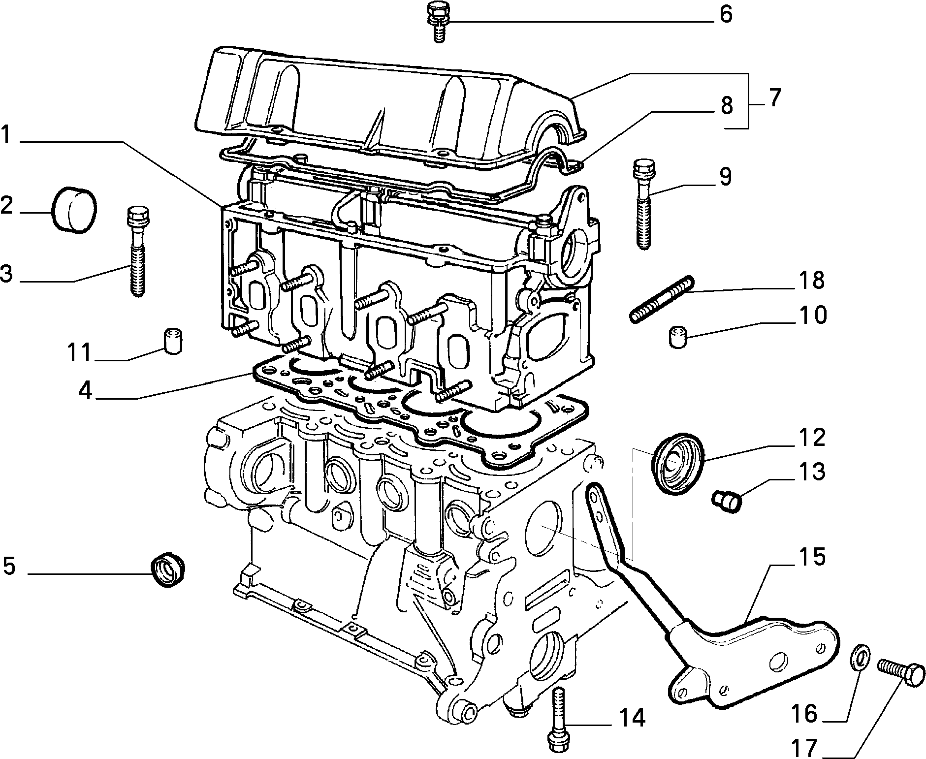 FIAT 7640784 - Block and cylinder head (var.: 1/rev.: 0): 01 pcs. onlydrive.pro