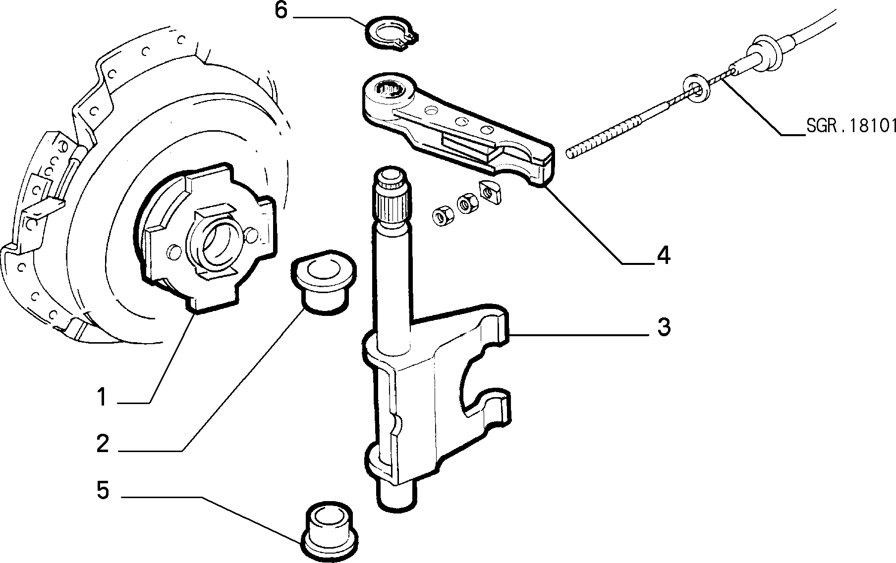 FIAT 46543813 - Bush, selector / shift rod onlydrive.pro