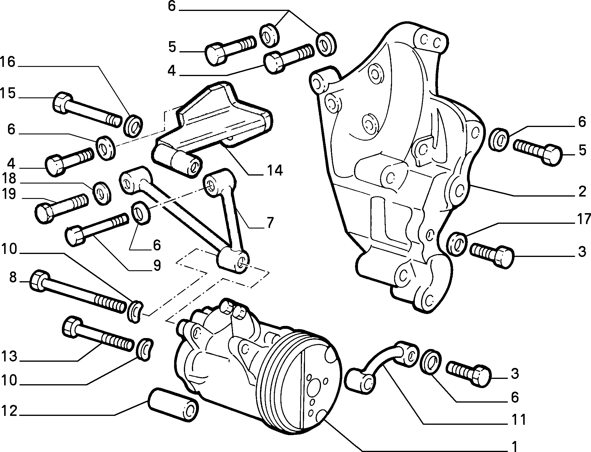 FIAT 16043934 - Bolt, exhaust system onlydrive.pro