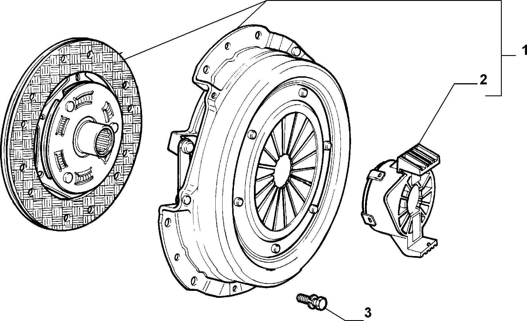 FIAT 71753860 - Clutch Kit onlydrive.pro