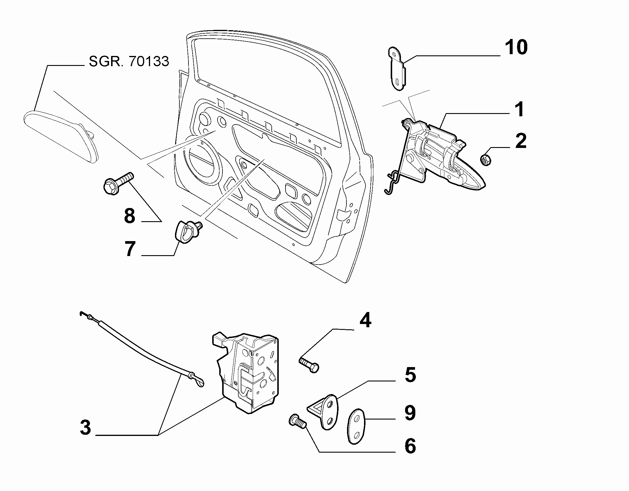 FIAT 51864555 - Door Lock onlydrive.pro