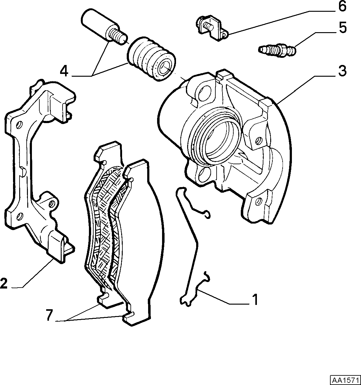 FIAT 77362170 - Brake Pad Set, disc brake onlydrive.pro