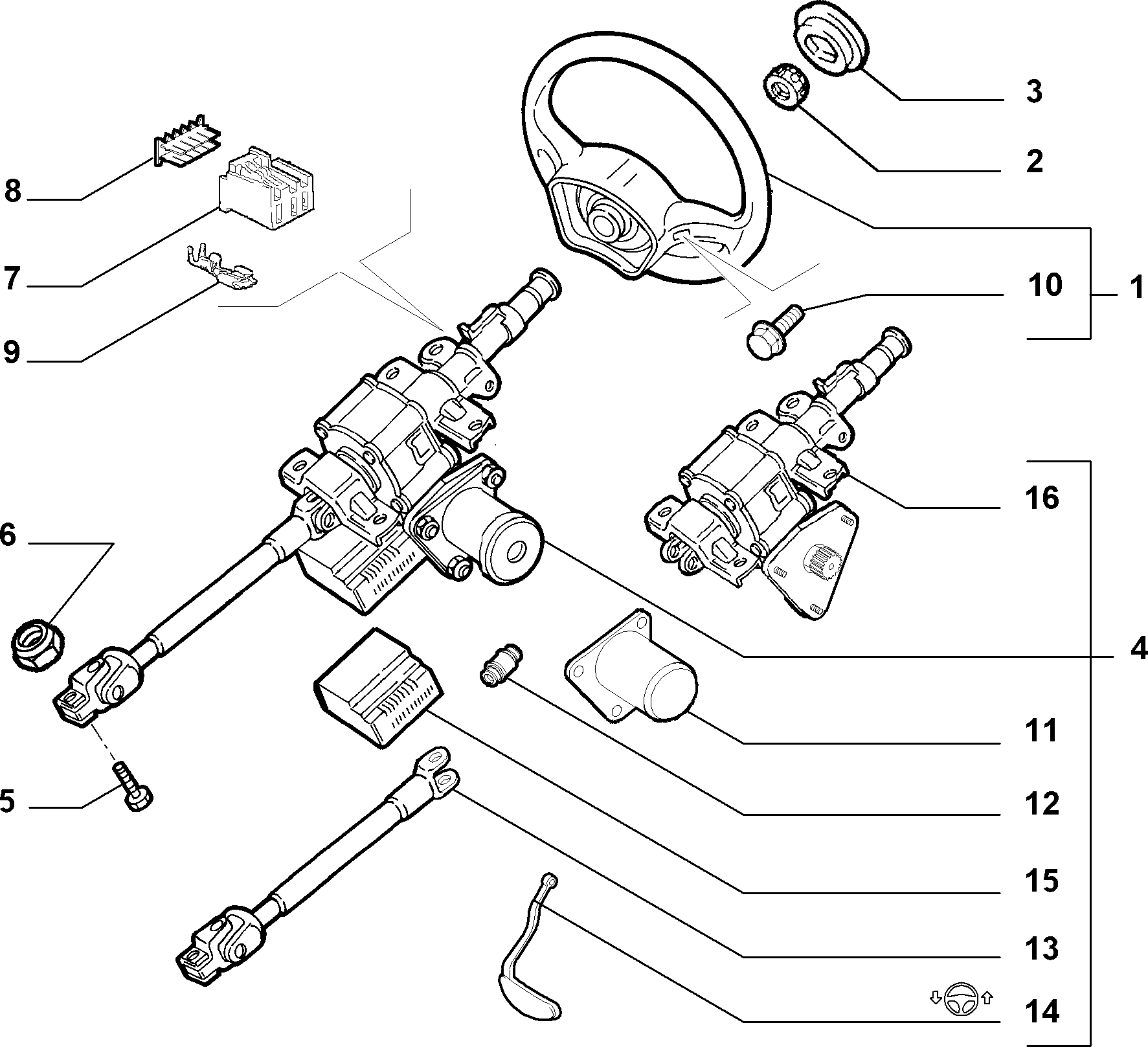 FIAT 46838199 - Steering gear (var.: 1/rev.: 0): 01 pcs. onlydrive.pro