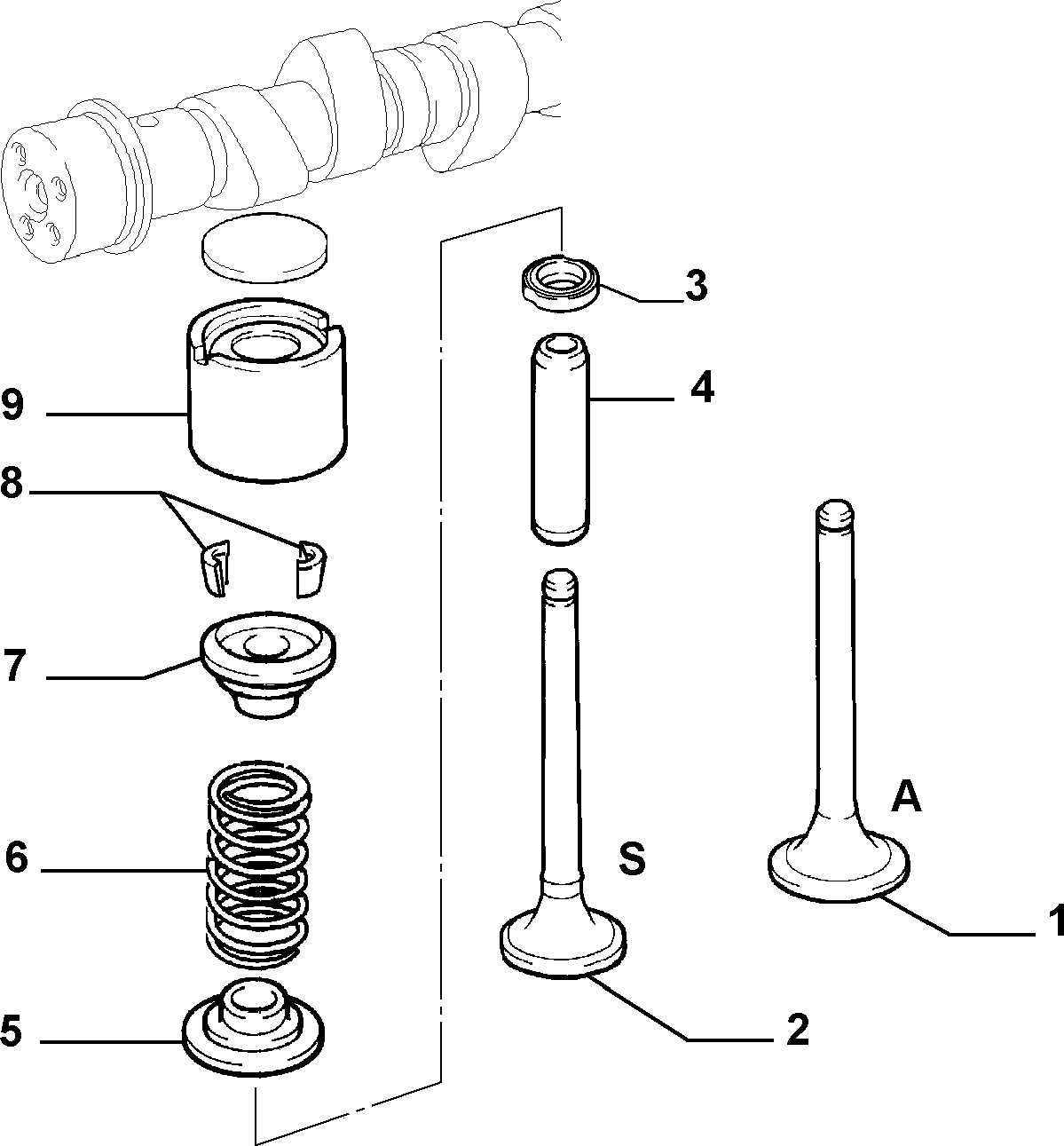 VAG 7553637 - Seal Set, valve stem onlydrive.pro