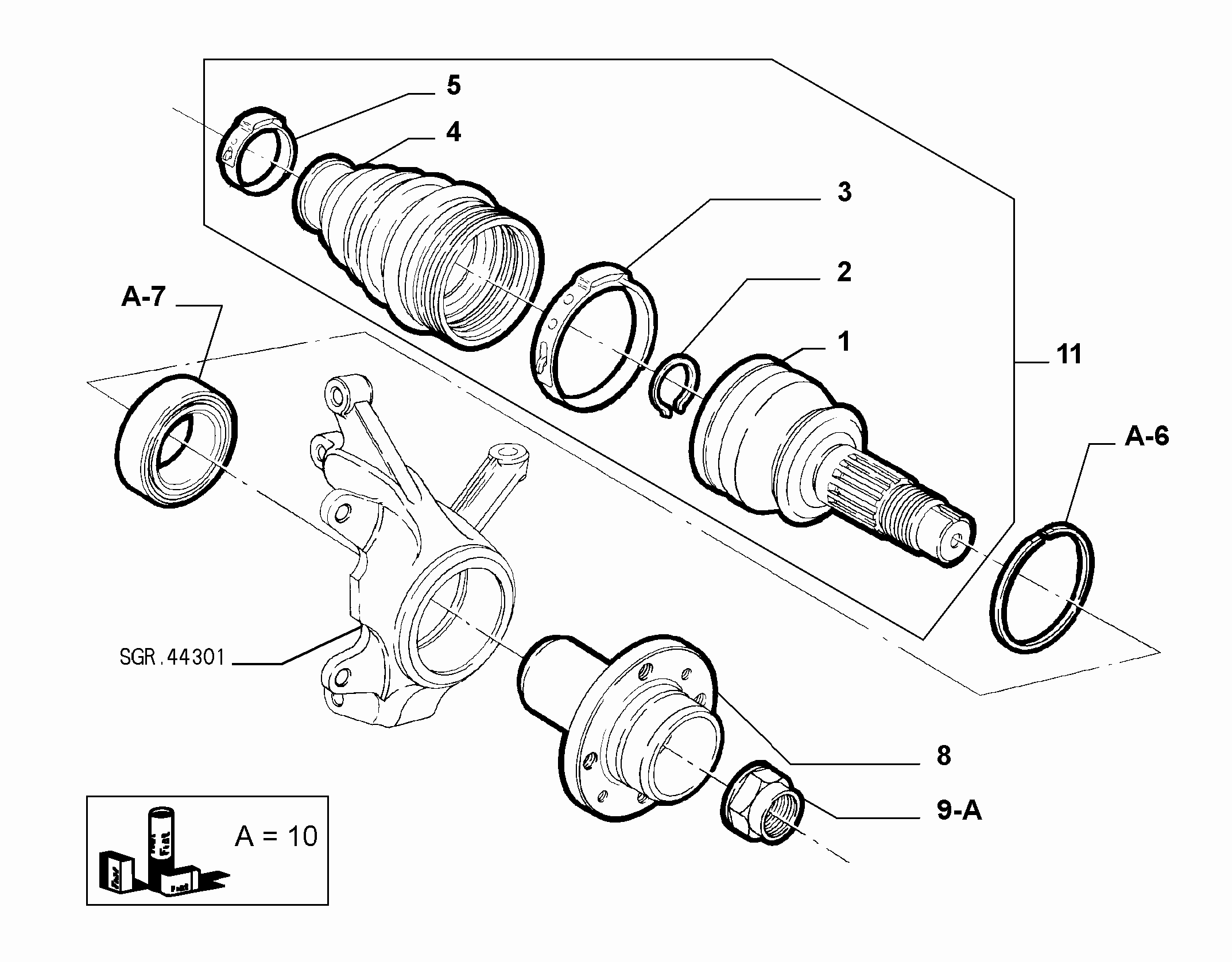 FIAT 46307889 - Axle shafts (var.: 2/rev.: 0): 02 pcs. onlydrive.pro