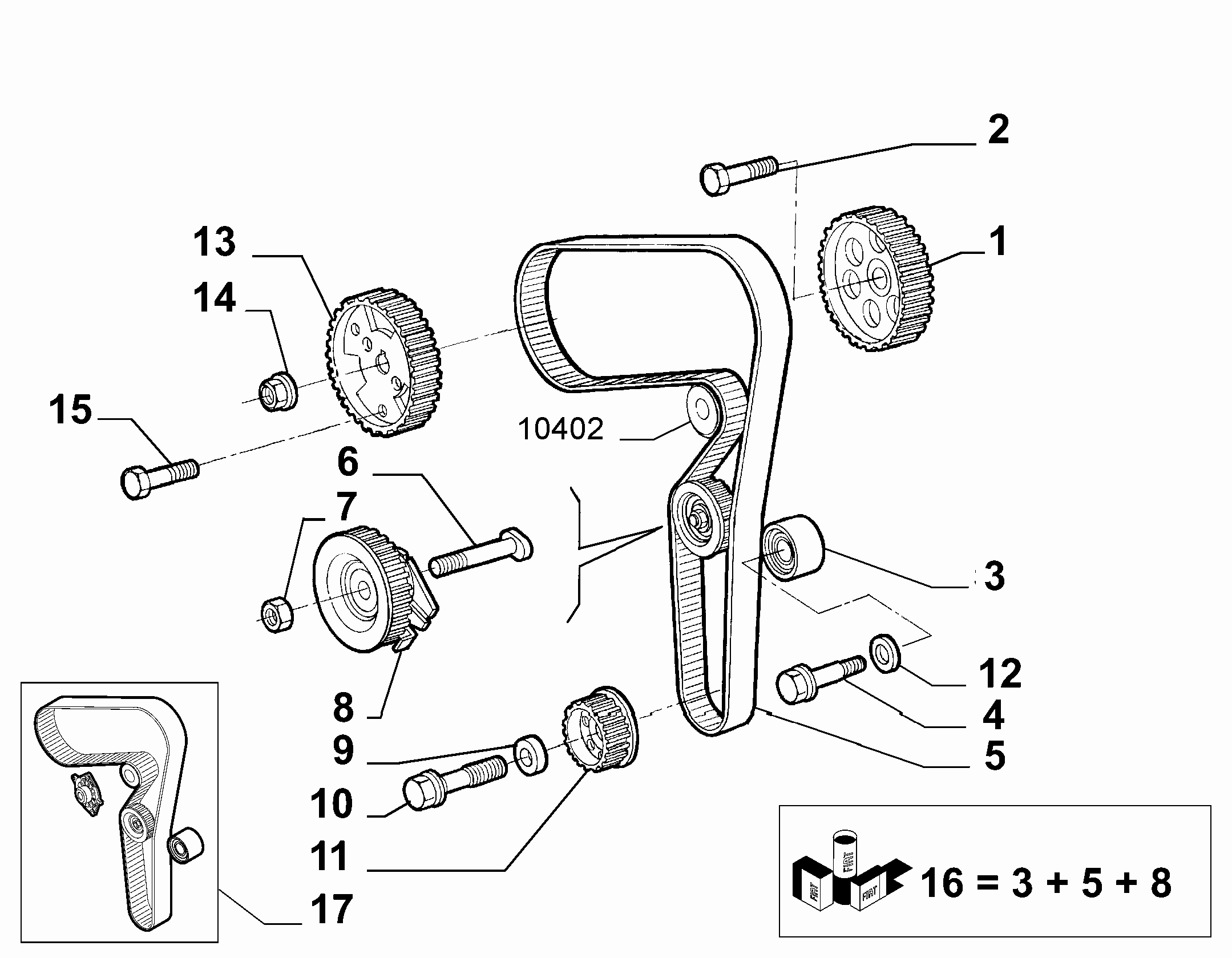 FIAT 7763644 - Parazīt / Vadrullītis, Zobsiksna onlydrive.pro