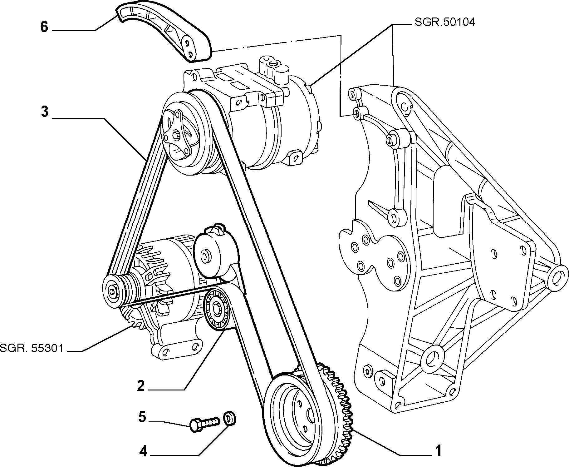 FIAT 46791865 - Piedziņas skriemelis, Kloķvārpsta onlydrive.pro