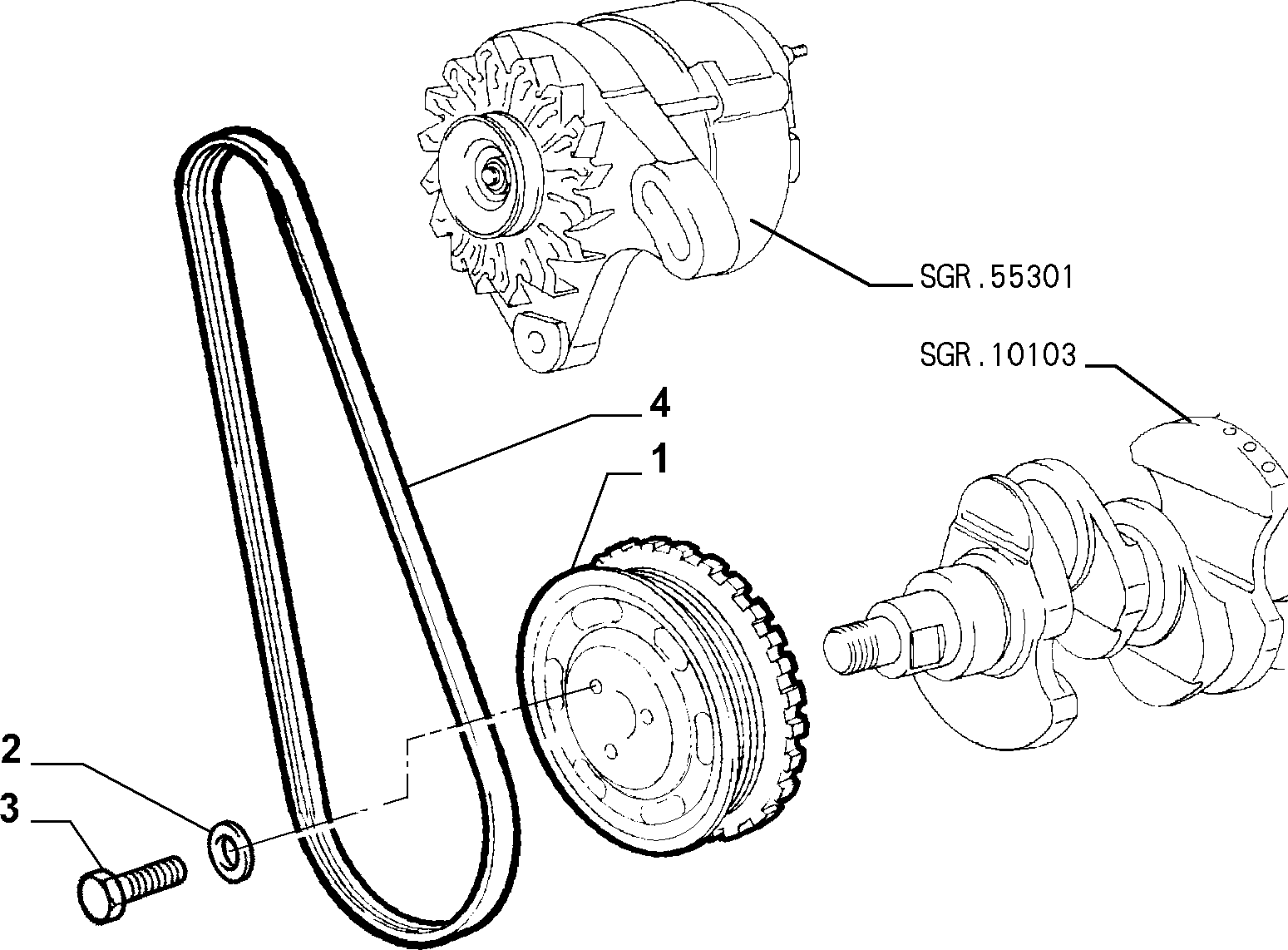 FIAT 11198074 - Belt Pulley, crankshaft onlydrive.pro