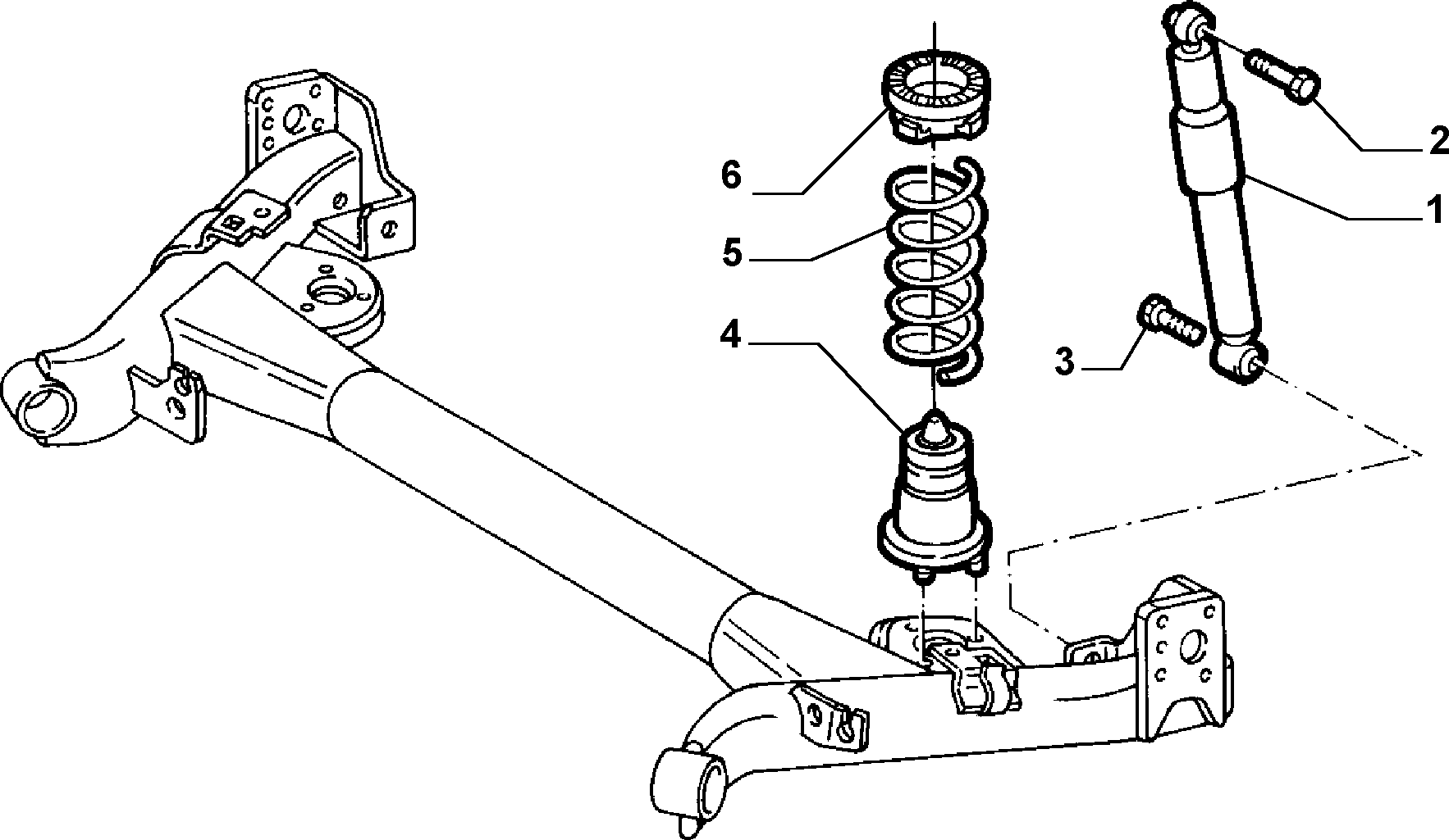 FIAT 46809325 - Rear suspension (var.: 2/rev.: 0): 02 pcs. onlydrive.pro