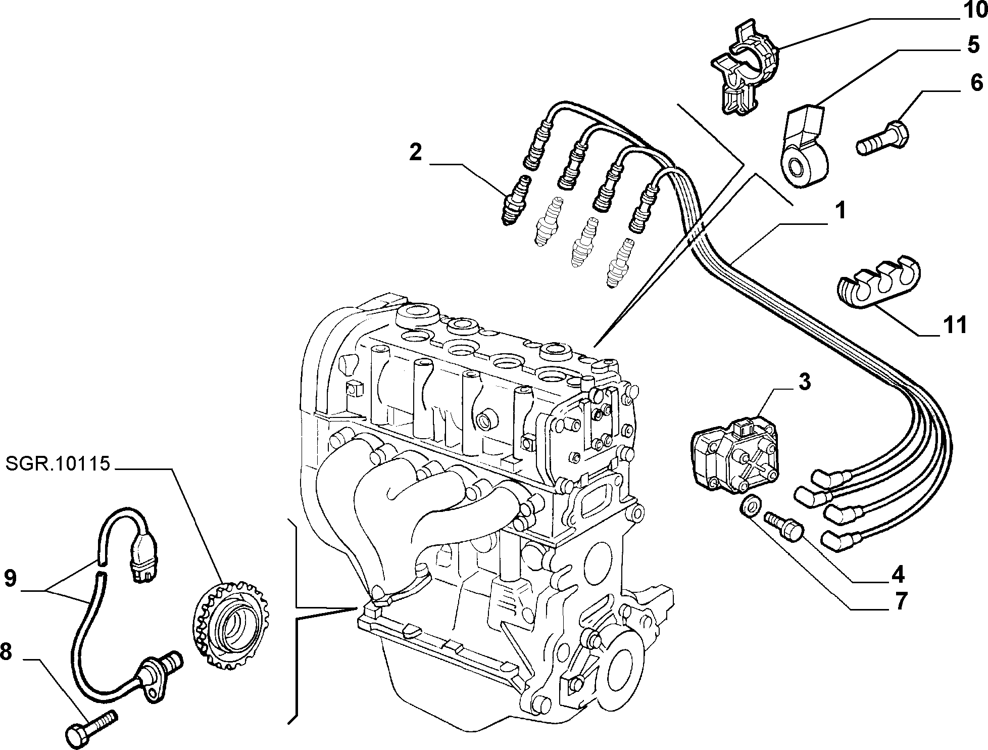 FIAT 46531917 - Engine start-up (var.: 1/rev.: 0): 04 pcs. onlydrive.pro