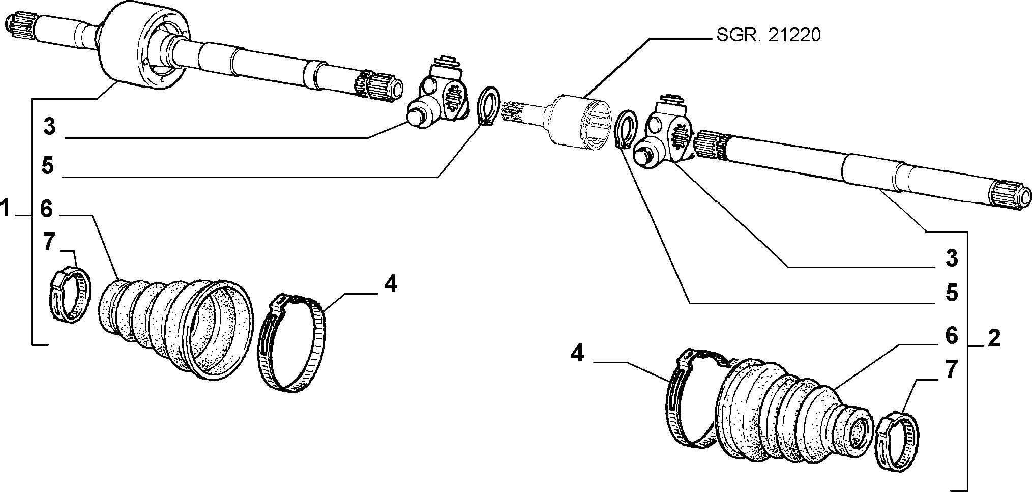 Opel 13435408 - Axle shafts (var.: 1/rev.: 0): 02 pcs. onlydrive.pro