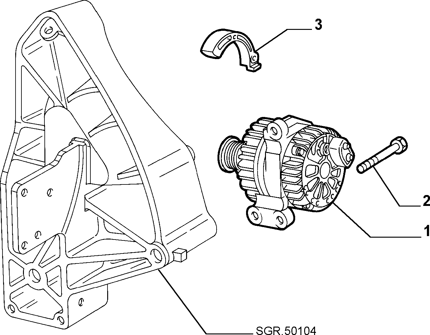 FIAT 46542889 - Alternator onlydrive.pro