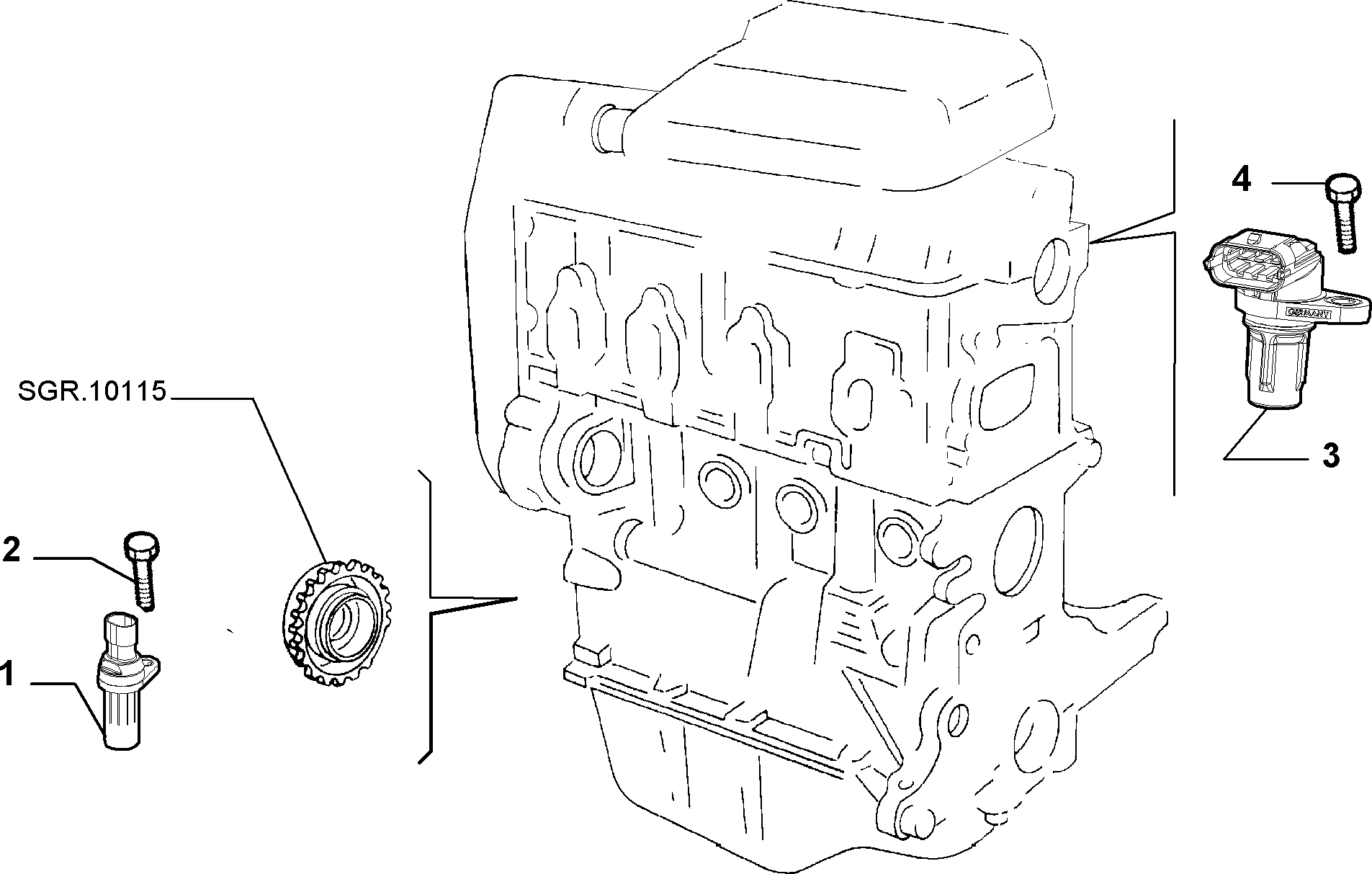 FIAT 55229700 - Impulssianturi, kampiakseli onlydrive.pro