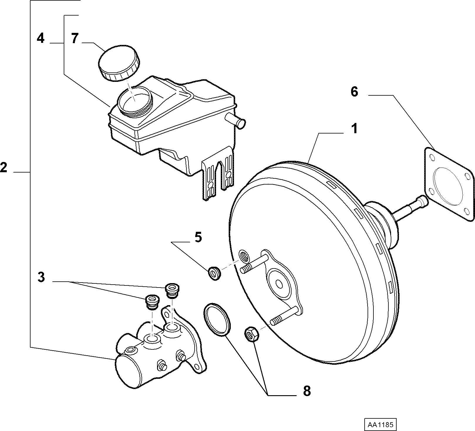 FIAT 77365715 - 55700420 - power brake  (var.: 1/rev.: 0), (pnc:1; №1): 01 pcs. onlydrive.pro