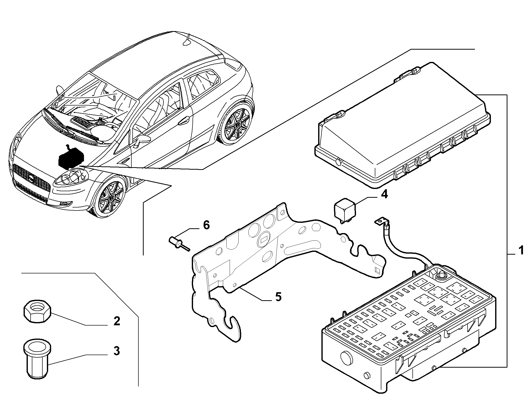 FIAT 51769616 - Interconnection and remote control switch (var.: 2/rev.: 0): 01 pcs. onlydrive.pro